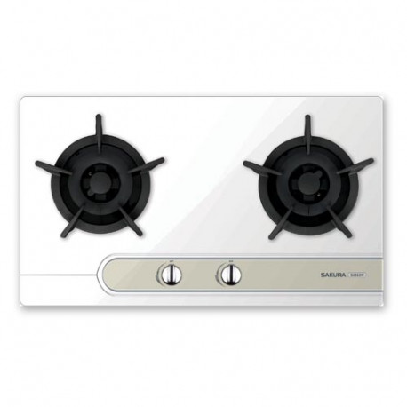 嵌入式雙頭石油氣煮食爐[白色] (G2522W-LP)