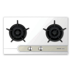 嵌入式雙頭煤氣煮食爐[白色] (G2522W-TG)